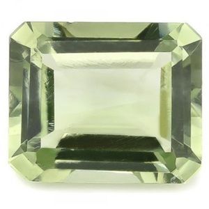 NWOT 4.2 CTW Green Amethyst Emerald Cut AAA Grade Gemstone